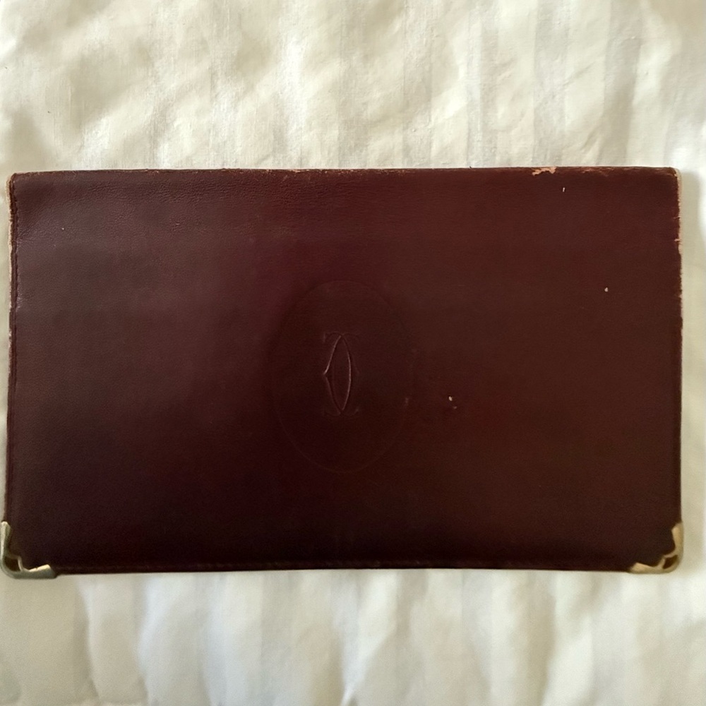 Cartier Burgundy Leather Wallet